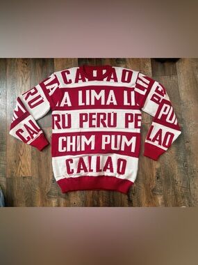 *RARE* Unisex Lima Peru Chim Pum Callao Sweater Men Size XL